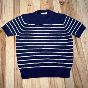 Alex Mill Stripe Honey Sweater Tee Cotton Blend